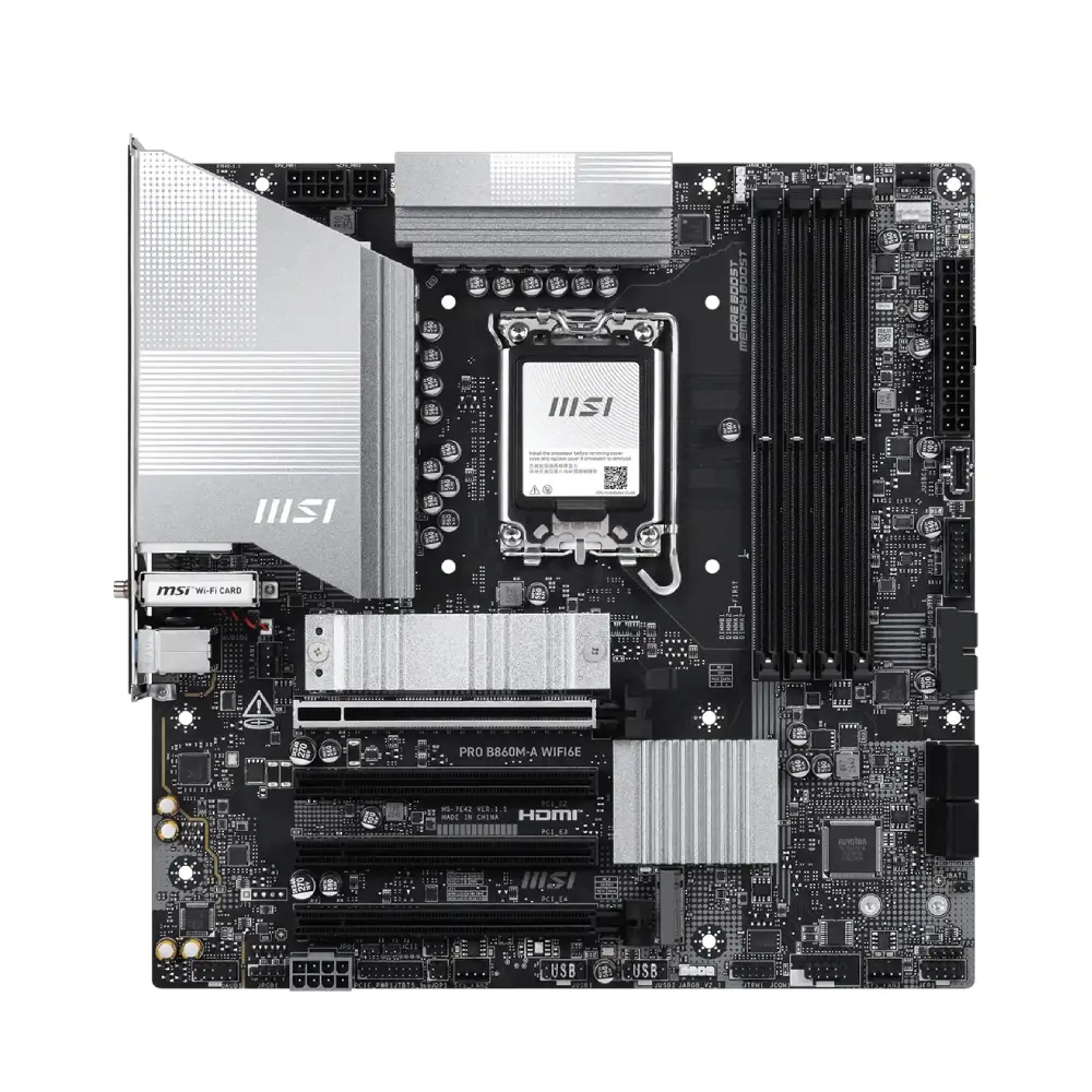 MSI Motherboard PRO B860M-A WIFI6E DDR5 For Ultra Processors view 2